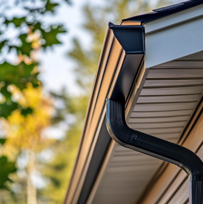 gutter on side of house